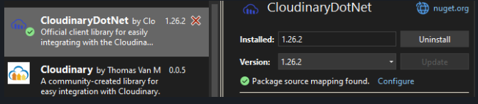 Download Cloudinary to NuGet Package